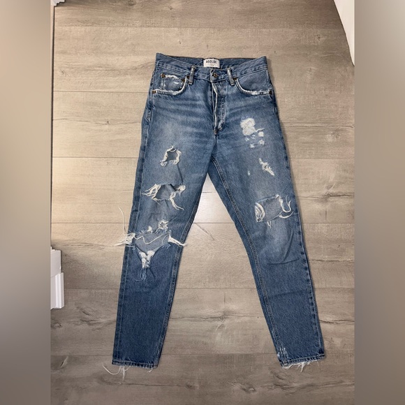 AGOLDE Jamie high rise classic Jeans, size 24. Purchased from Aritzia for 250. - Picture 1 of 2